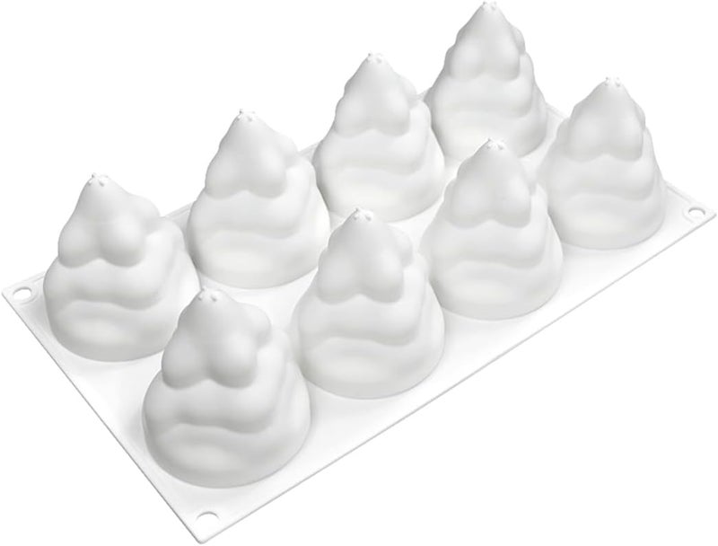 TUKE Christmas Tree Silicone Molds,Chocolate Fondant Cake Molds, 3D Non-Stick Food Grade Silica Gel Mould for Candies, Chocolate, Ice Cube DIY Tools (Christmas Tree I) - Image 5